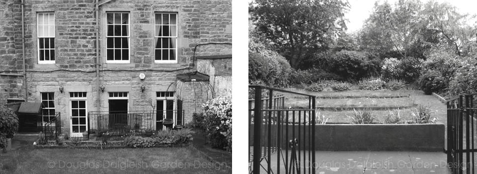 view of garden before re-design