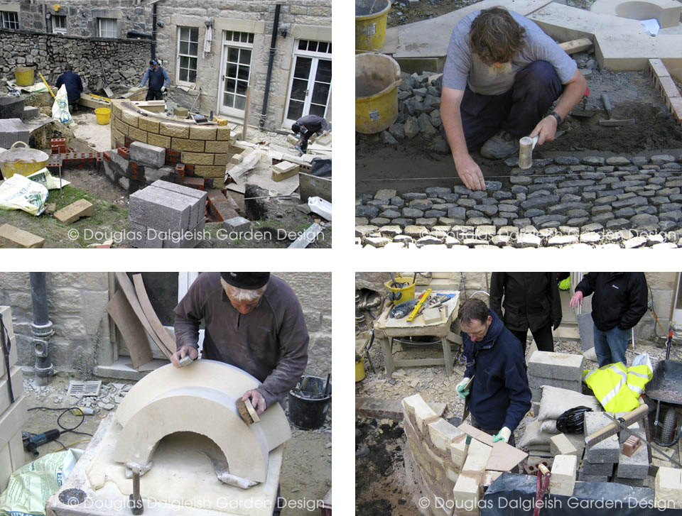 contemporary herb garden